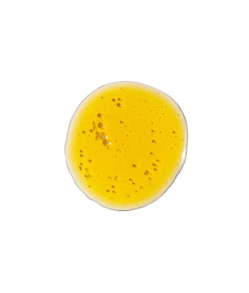 yellow oil drip on transparent background, bearpo facial oil